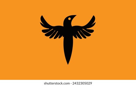 Unique bird logo design eps10
