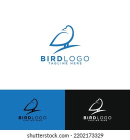 Plantilla única de diseño de logotipo de aves.