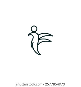 Unique IF Bird Monogram Alphabet Logo for Modern Companies