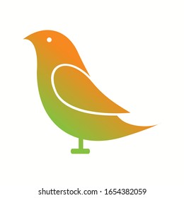 Unique Birds Vector Glyph Icon