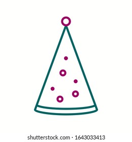 Einzigartiges Vektorillustration-Symbol für Geburtstagshühner