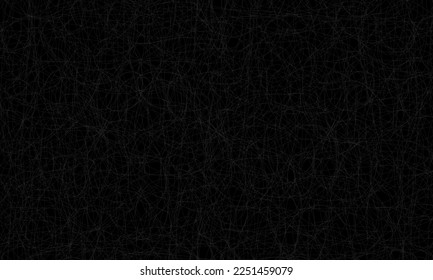 Fondo negro único con vector de textura de línea ininterrumpida