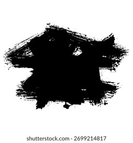 Unique black ink brush strokes perfect for creating grunge-themed backgrounds.