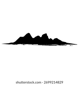 Traçados exclusivos de pincel de tinta preta ideais para planos de fundo e designs de texto em estilo grunge.