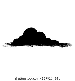 Trazos de pincel de tinta negra únicos y blobs perfectos para proyectos de temática grunge.