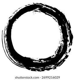 Unique black ink brush strokes create a textured background for creative projects.