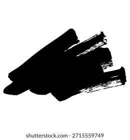 Trazos de pincel de tinta negra únicos adecuados para diseños