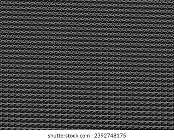 Unique black metal texture steel background. Perforated metal sheet.