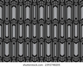 Unique black metal texture steel background. Perforated metal sheet.