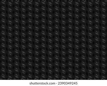 Unique black textured abstract background design with dark colors.	