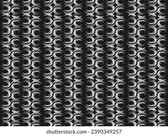 Unique black textured abstract background design with dark colors.	