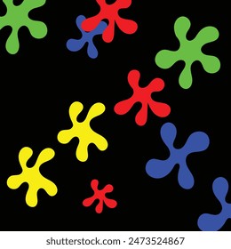 unique black and white colorful background