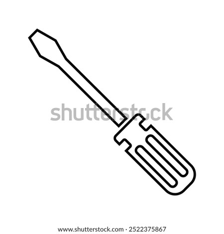 unique black and white screwdriver icon