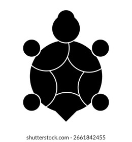 unique black and white turtle
