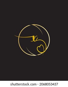 A unique blend of classic and modern style letter type X logo template
