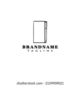 unique block notes logo cartoon icon design template black modern isolated vector style