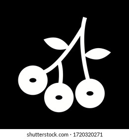 Icono de glifo vectorial de Blueberry único