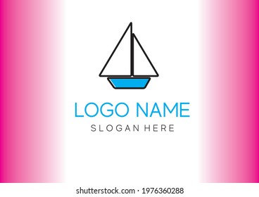 A unique boat logo vector for use.