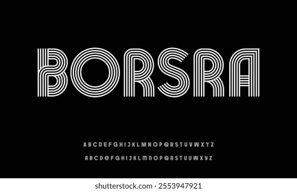 Unique bold chubby display font vector