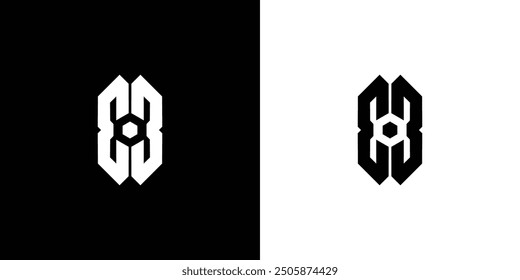 Unique and Bold EB logo design 