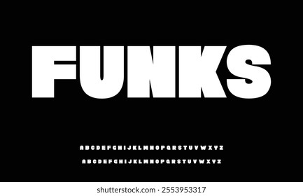 Unique bold groovy font vector retro style