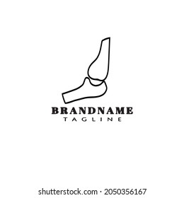 einzigartiges Logo-Cartoon-Symbol-Design-Vorlage moderne einzelne Vektorgrafik