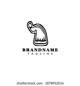 unique bonnet logo design template icon black modern isolated vector illustration