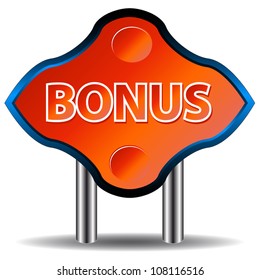 Unique a bonus an icon on a white background