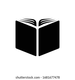 Unique book logo, illustration, vector