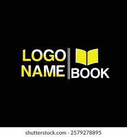 Unique book logo for publishing.