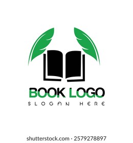 Unique book logo for publishing.