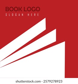 Unique book logo for publishing.