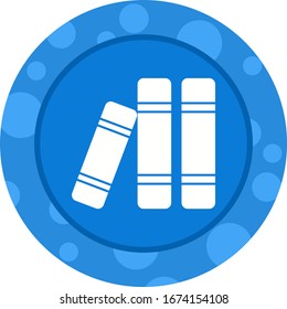 Unique Books Vector Glyph Icon