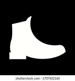 Einzigartiges Symbol für die Vektorillustration mit Stiefeln