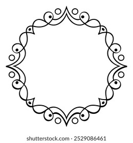 Unique border vector design template