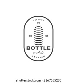unique bottle olive oil badge logo design, vector graphic symbol icon illustration creative idea