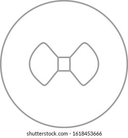 Unique Bow Tie Vector Line Icon