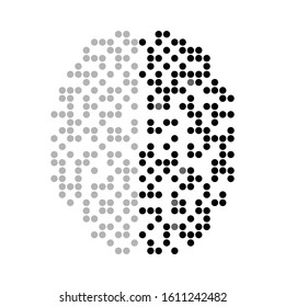 Unique Brain logo, illustration, vector