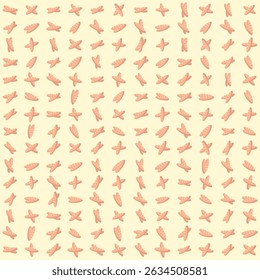 Unique bread vector pattern, bakery food pattern, seamless, breakfast, modern culinary design