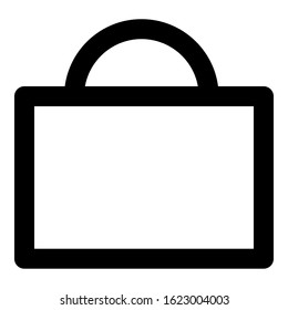 Unique briefcase icon, illustration, vector