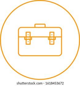 Unique Briefcase Vector Line Icon