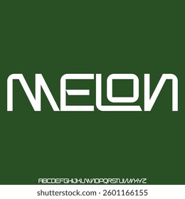 Unique bubble style font design vector