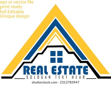 unique building construction logo design