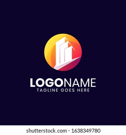 An unique building logo design