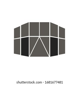 Unique building logo, illustration, vector