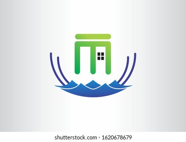 unique building vector icon symbol