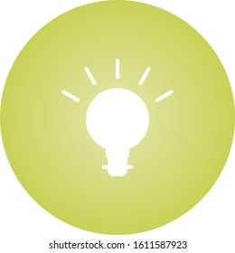 Unique Bulb Vector Glyph Icon