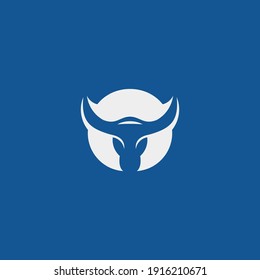Plantilla de icono del logotipo de toros único,eps 10