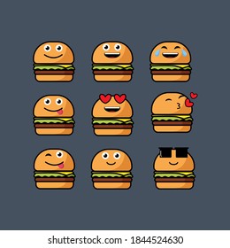 unique burger icons, Burger emoji