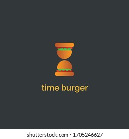 Unique Burger logo template vector object for logo mark, icon or badge Design. Luxury style illustration.